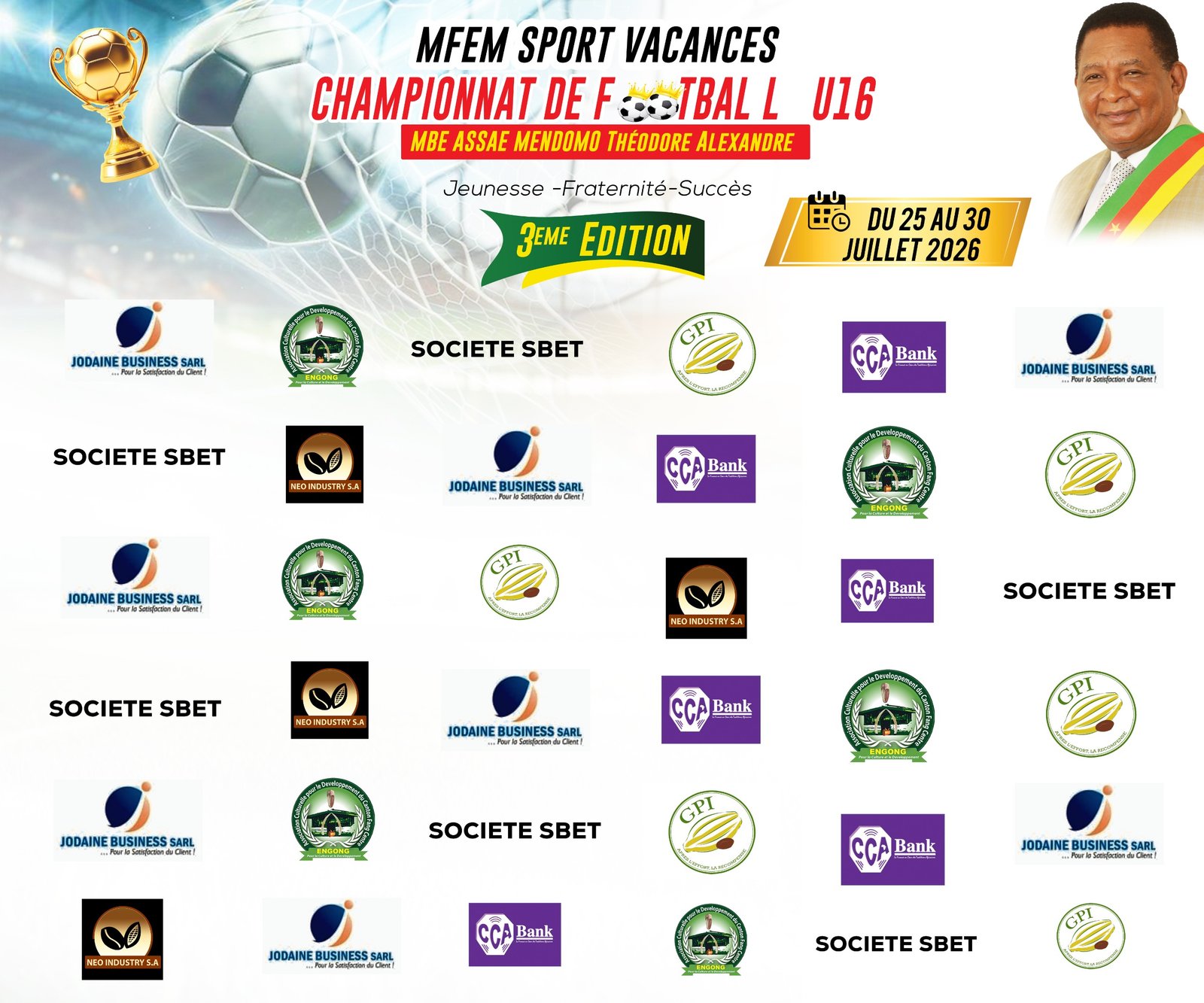Mfem Sport Vacances 2026 : Le tournoi U16 a lancé sa fête, le vivier du canton Fang Centre est en ébullition